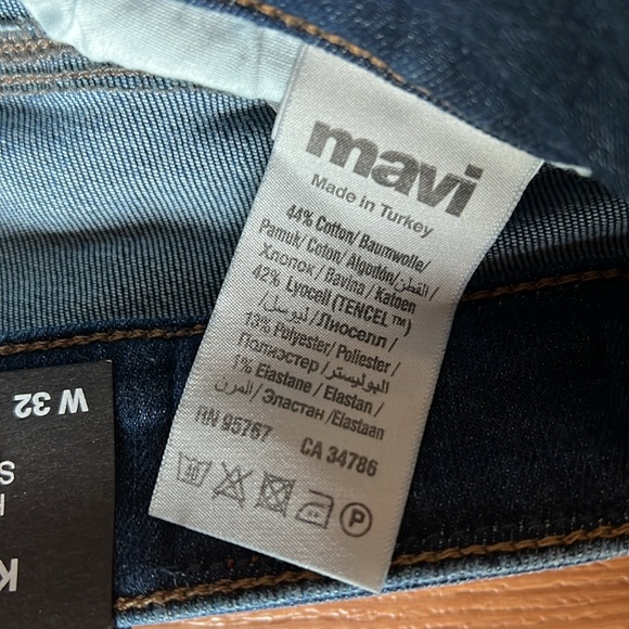 Mavi Kendra Indigo Supersoft High Rise Straight Leg Jean NWT - Picture 7 of 10